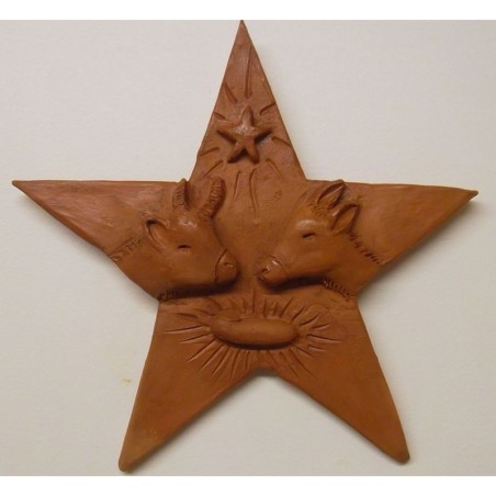 Bas-Relief Crèche Etoile en terre cuite - (SC-CE)