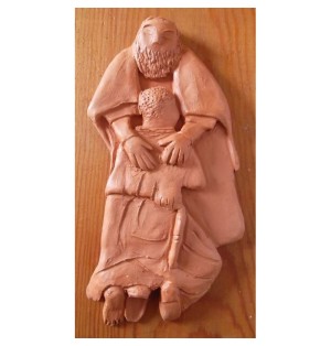 Bas-Relief "fils prodigue" en terre cuite - (SC-FP)