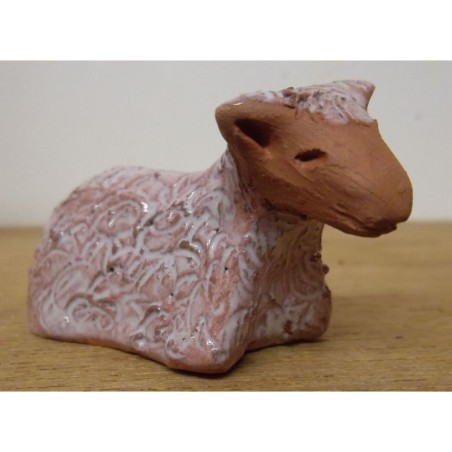 Mouton en Terre Cuite, Émaillé - (SC-MOUém)