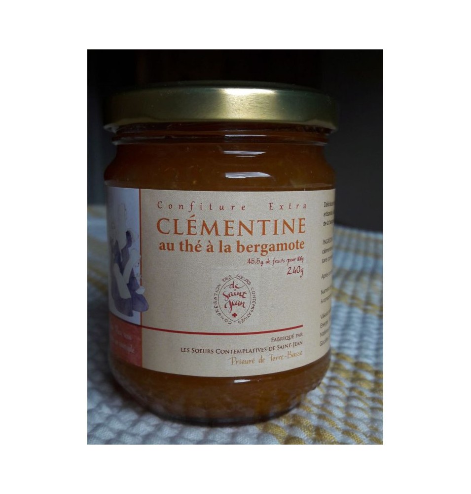 Confiture de clémentine au thé à la bergamote, 240g - (JE-1321)