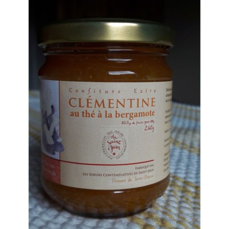 Confiture de clémentine au thé à la bergamote, 240g - (JE-1321)