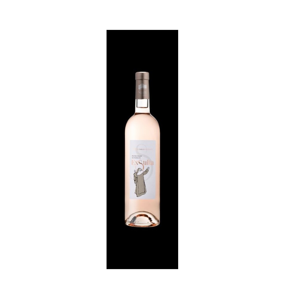 EXSULTA, VIN ROSÉ PAR L'ABBAYE DE JOUQUES, bouteille de 750 ml - (JO-bve)