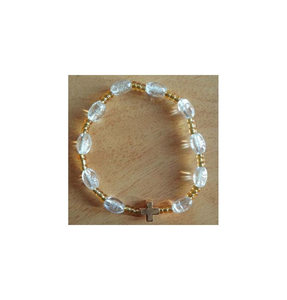 Bracelet dizainier J'aime Jésus - (CM-BD07)