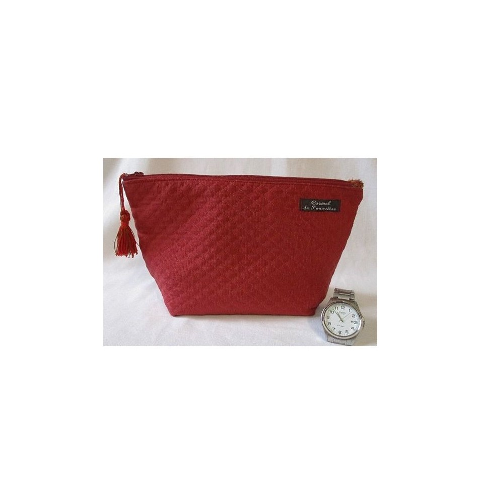Trousse doublée rouge - (CF OTJA R25)