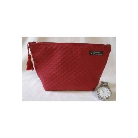 Trousse doublée rouge - (CF OTJA R25)