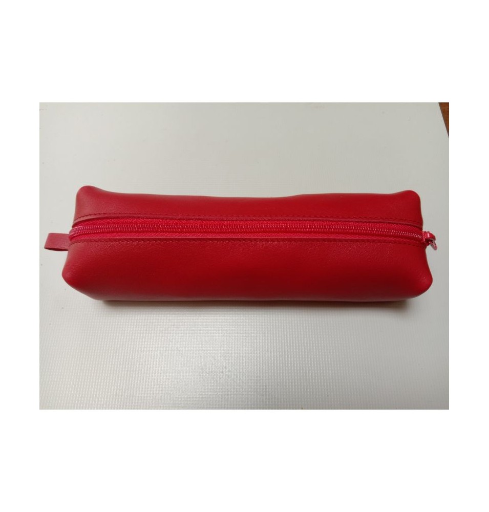 Grande trousse en cuir rouge - (JE-TRG05)