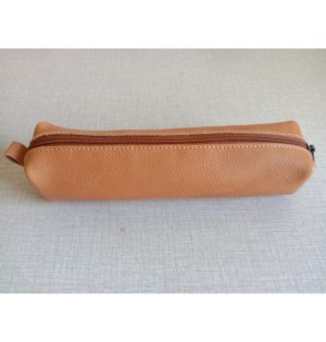 Petite trousse en cuir marron clair - (JE-TRP02)