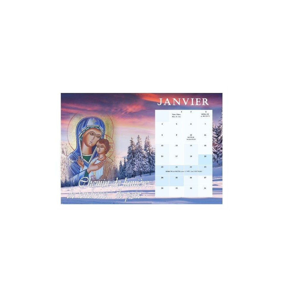 Calendrier 2021 - (NE cal 4)