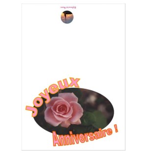 Carte de vœux anniversaire - (NE c-o 5)