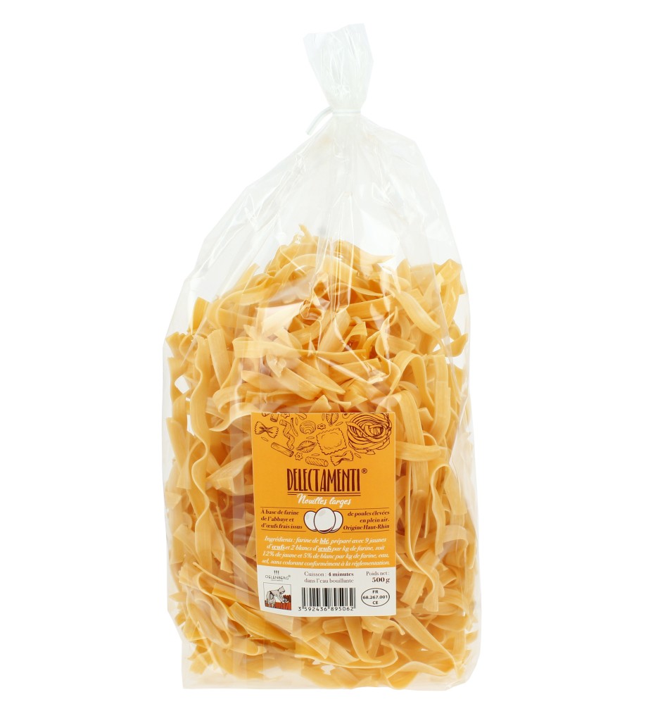 Pâtes Artisanales au Blé Tendre - Moyennes 500 gr
