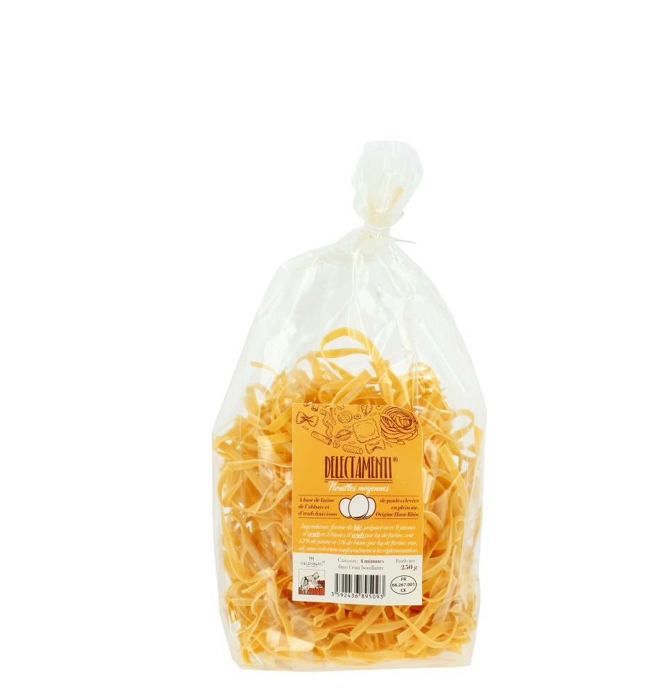 Pâtes Artisanales au Blé Tendre - Moyennes 250 gr