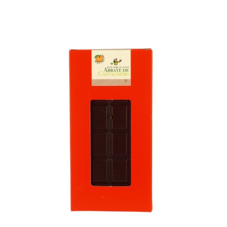 Chocolat Noir 55% aux Ecorces d'Oranges Confites