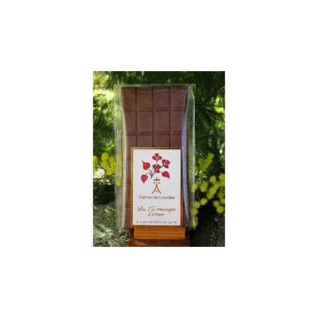 Tablettes de chocolat fin au lait avec une carte "Messages d'amour" - (CL-AR00023)