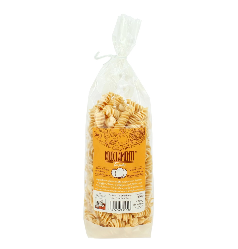 Pâtes artisanales torsades au blé tendre