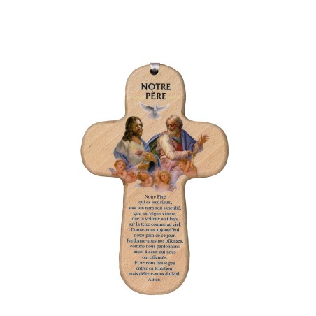 Croix en bois - Notre Père