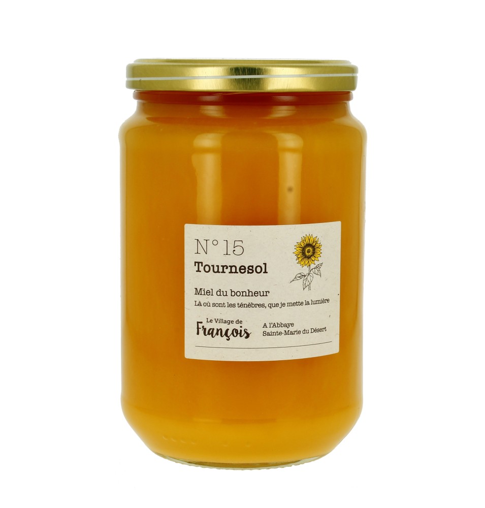 Miel crémeux de tournesol (n°15) 1Kg