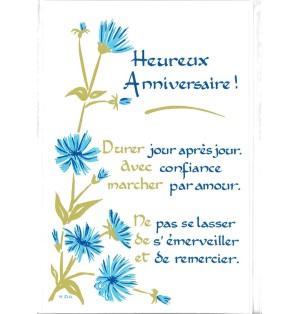 Carte Prière - P960 - Heureux Anniversaire
