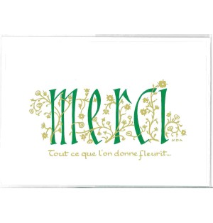 Carte Prière - S965 - MERCI
