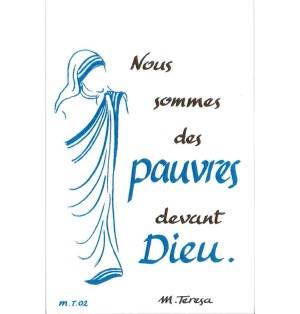 Carte Prière - MT02 - Pauvres Devant Dieu