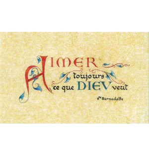 Carte Prière - PF16 - Aimer ....Ce que DIEU Veut