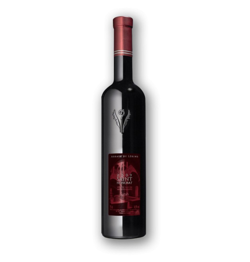 Vin rouge de pays de méditerranée - Saint-Honorat ~ 2017 - 75 cL | LÉRINS (Abbaye de)