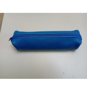 Petite trousse en cuir de veau BLEUE (JE-TRP05)