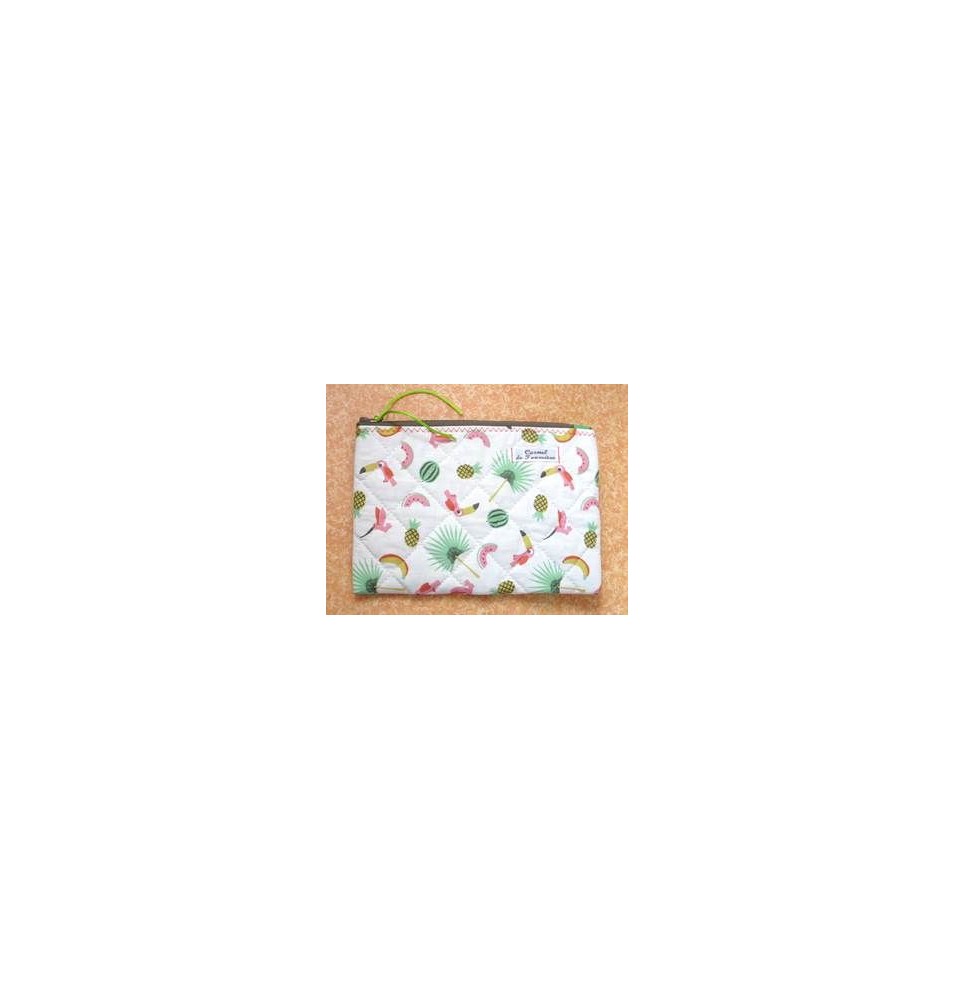 Pochette matelassée Exotique - Vert (CF OPMAEX V20)