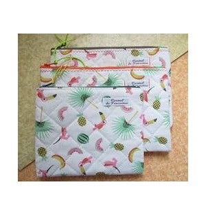 Pochette matelassée Exotique - Vert (CF OPMAEX V20)