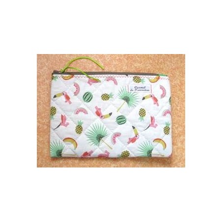 Pochette matelassée Exotique - Orange (CF OPMAEX O20)