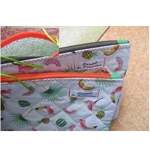 Pochette matelassée Exotique - Orange (CF OPMAEX O20)