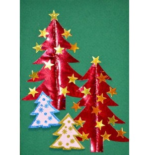 Carte sapins rouges (NE c-3 N 14)