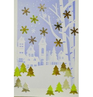 Carte paysage hivernal (NE c-3 N 18)