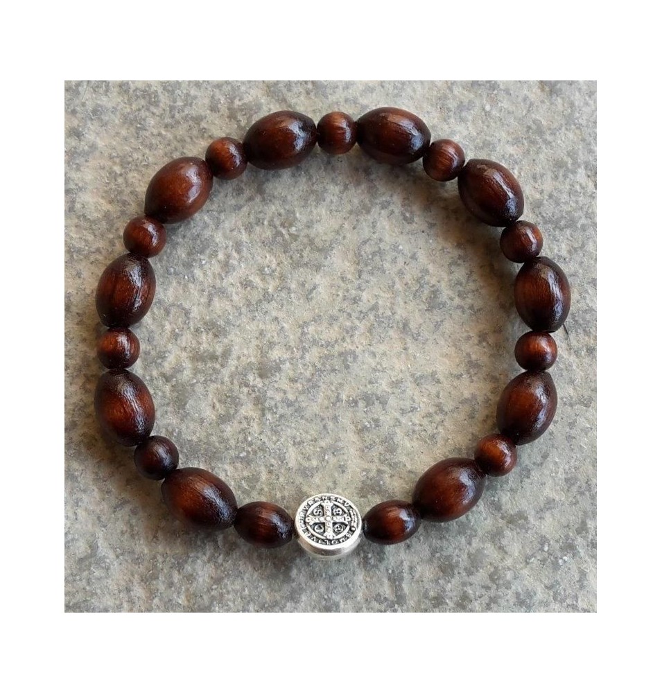 Dizainier bracelet en bois marron (JO-dizABovmarron)
