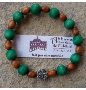 Dizainier bracelet en bois vert (JO-dizABvertetov)