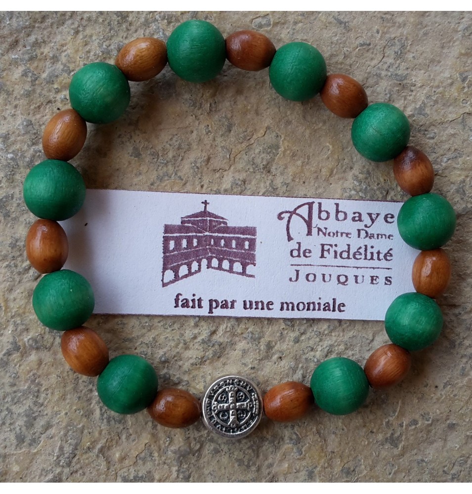 Dizainier bracelet en bois vert (JO-dizABvertetov)