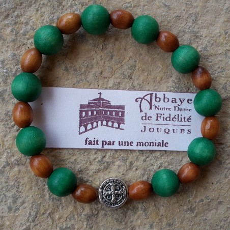 Dizainier bracelet en bois vert (JO-dizABvertetov)