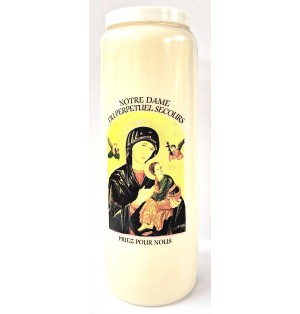 Bougie de neuvaine Notre Dame du Perpétuel Secours