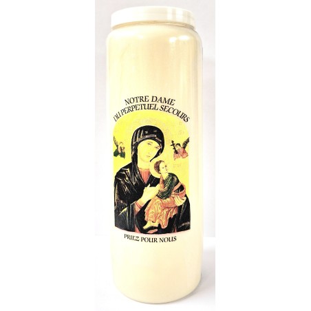 Bougie de neuvaine Notre Dame du Perpétuel Secours