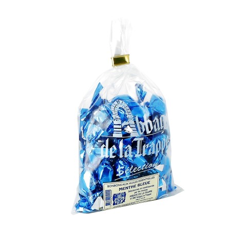 Bonbons aux huiles essentielles de Menthe bleue - 120 g | TRAPPE de Soligny (Abbaye Notre-Dame de la)