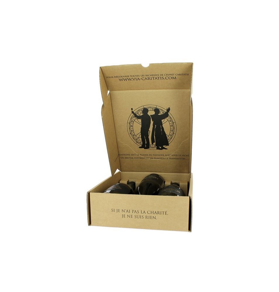 Coffret 3 Vins (rouge, rosé, blanc) Caritatis LUX  (BA-AVU9300)