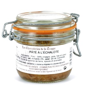 Pâté à l'Échalote "Le Parfait" - ANCIEN FORMAT DE POT (VERRINE) - 180 g | BRICQUEBEC (Abbaye Notre-Dame de Grâce de)