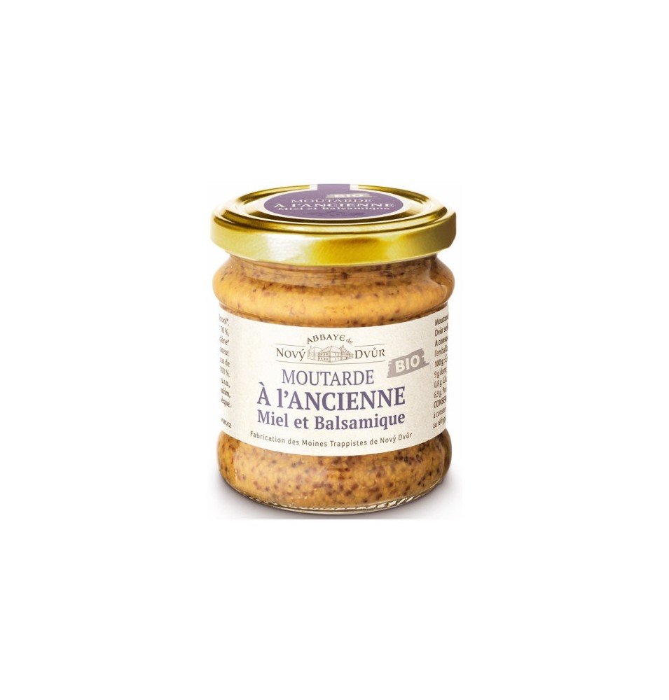Moutarde à l'ancienne Miel et balsamique BIO