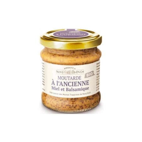 Moutarde à l'ancienne Miel et balsamique BIO