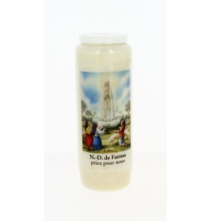 Bougie de neuvaine Notre Dame de Fatima