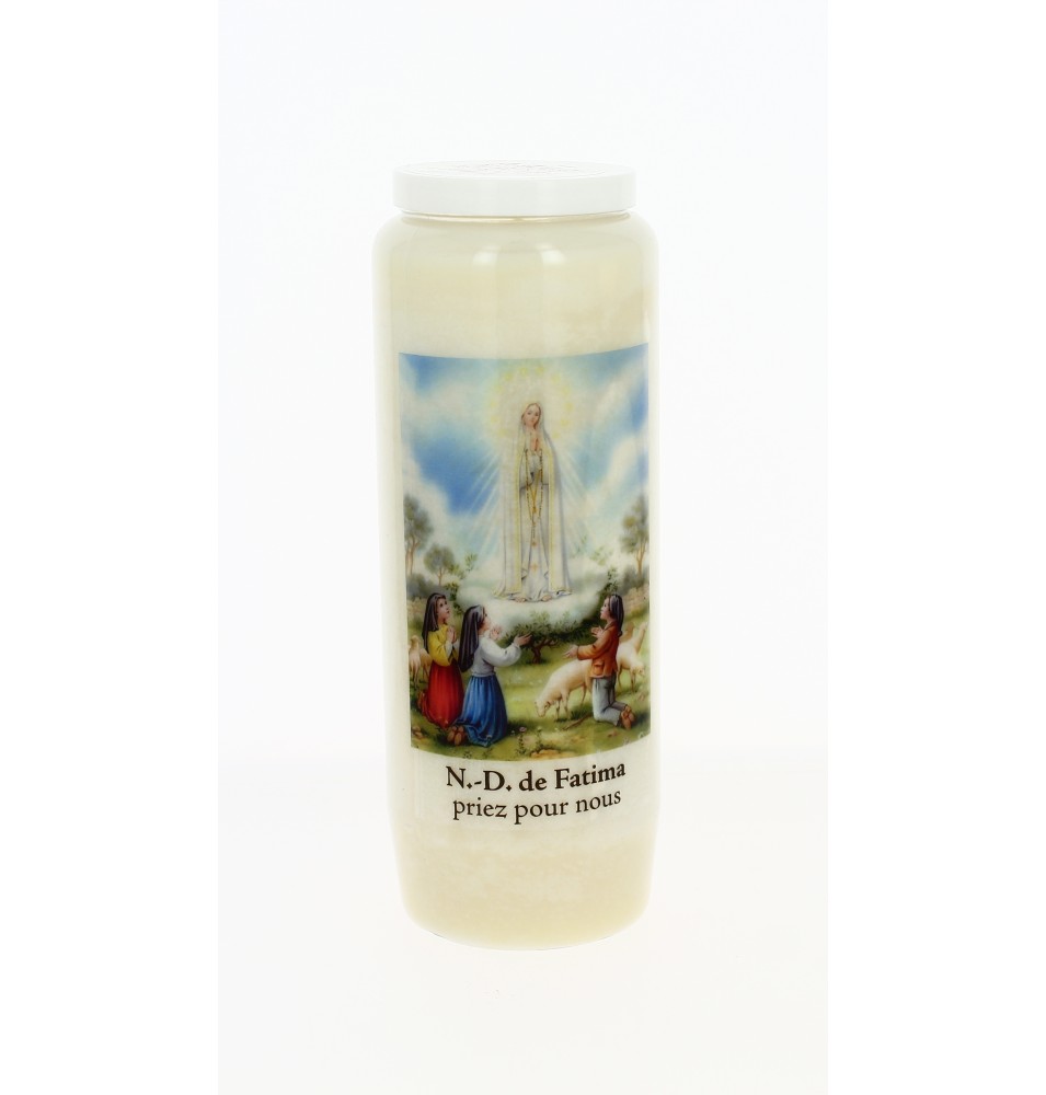 Bougie de neuvaine Notre Dame de Fatima