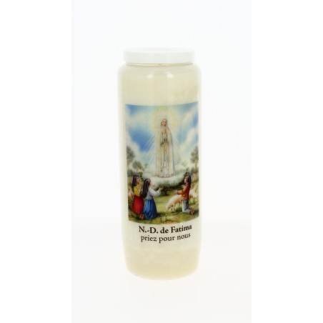 Bougie de neuvaine Notre Dame de Fatima