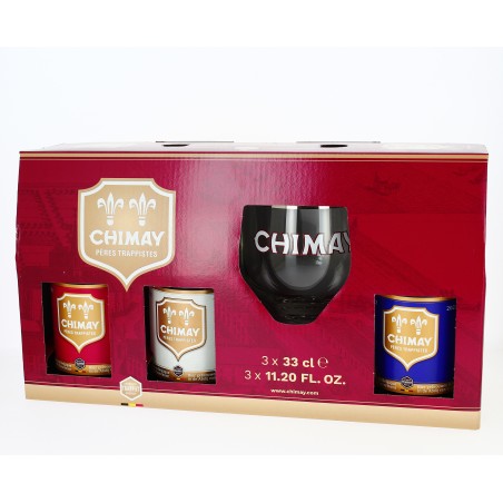 Coffret Cadeau Découverte de bières 3 x 33 cl +  1 verre