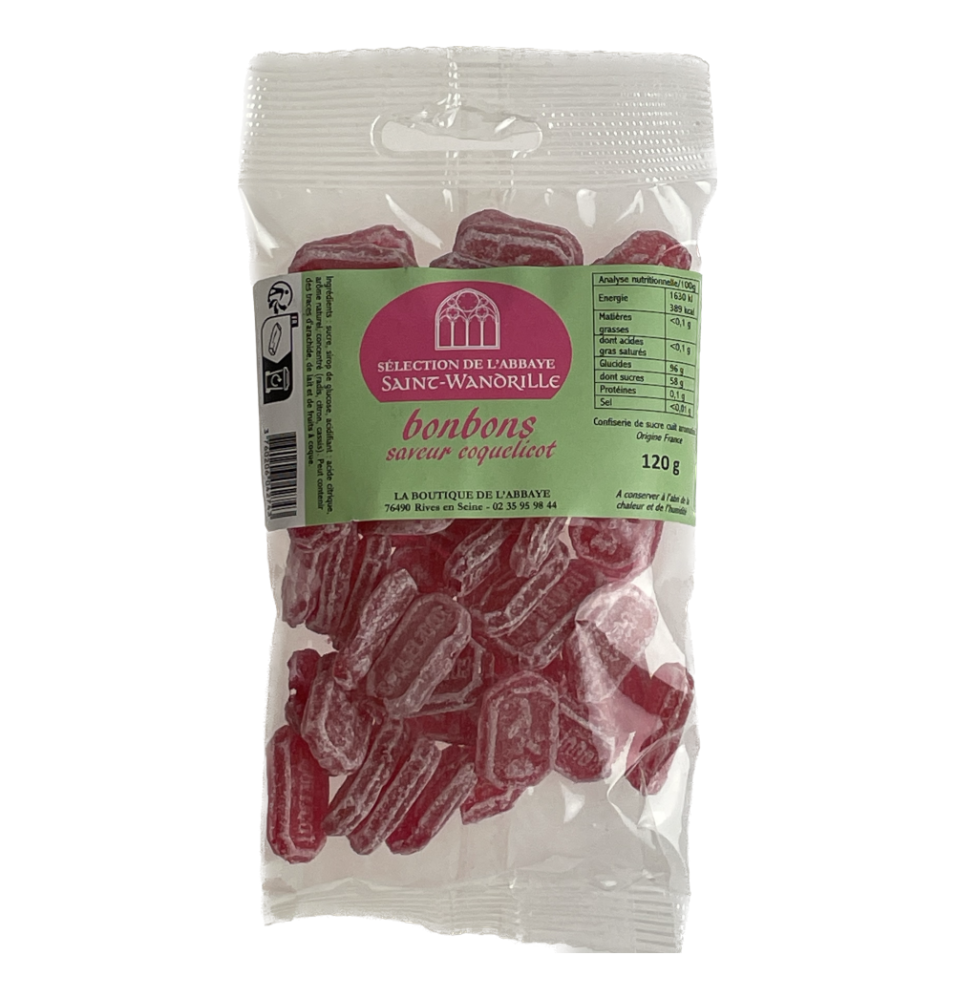 Bonbons saveur coquelicot - 120g (SW-6700)