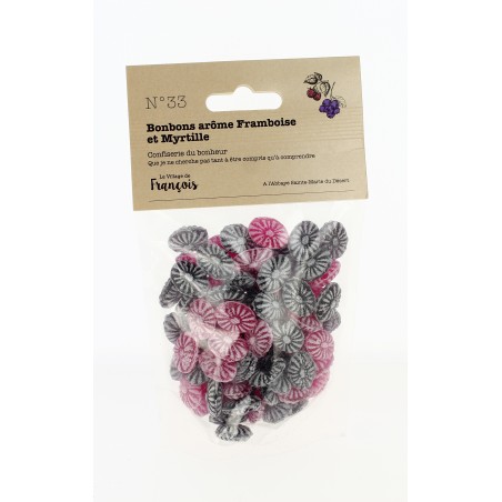 Bonbons arôme Framboise et Myrtille