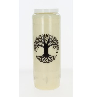 Bougie de neuvaine Arbre de Vie - Couleur noire